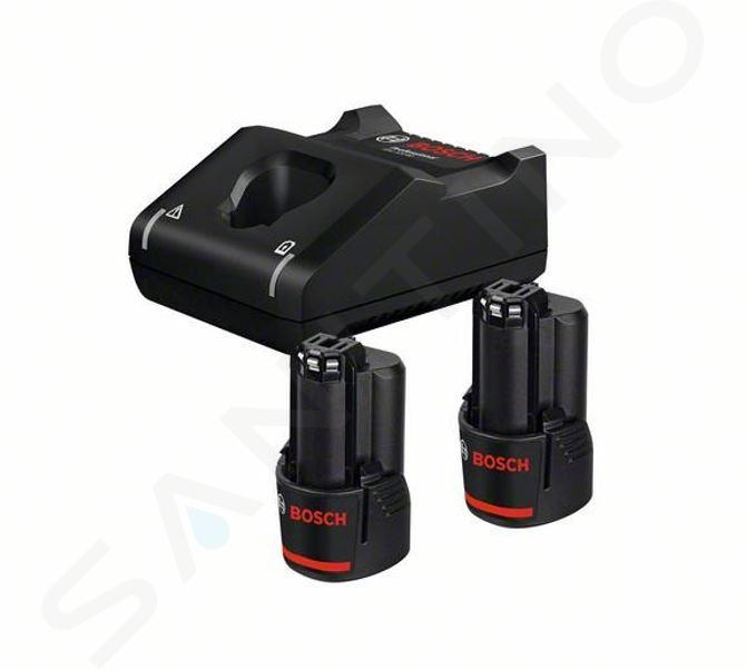 Bosch Accessoires - Set chargeur 4A, 2 batteries 12 V 3,0 Ah 1600A019RD