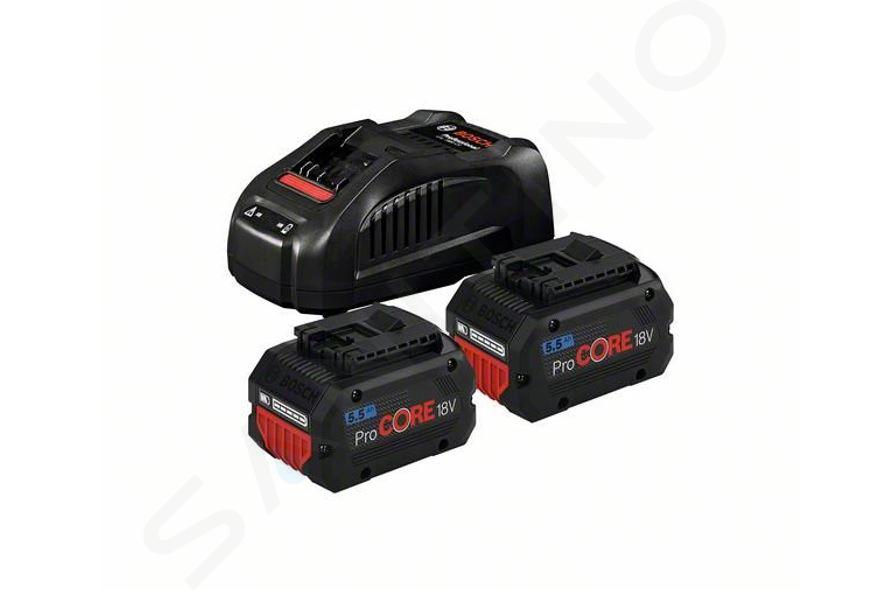 Bosch Accesorios - Juego de cargadores de 8 A, 2 baterías 18 V 5,5 Ah LiHD 1600A0214C