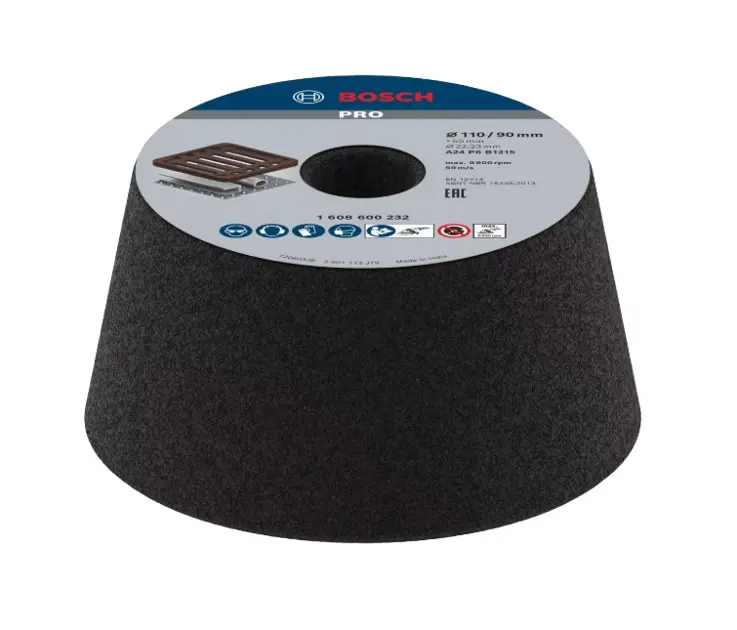 Levně Bosch Příslušenství - Brusný kužel na kov P24, 110/90x22,23 mm 1608600232