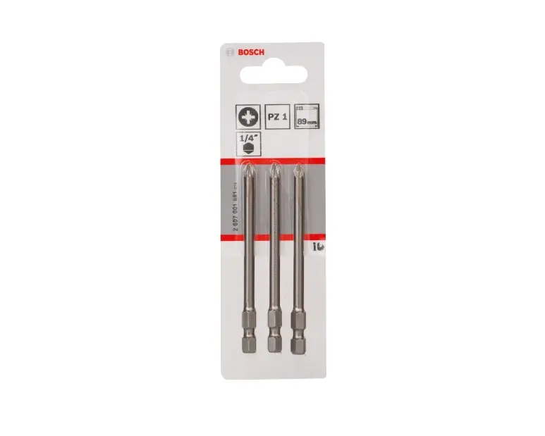 Embout Pour Visseuse Bosch 2609255959 Set De 3 Embouts De Tournevis Doubles 1 X Plat 4,5 Ph1