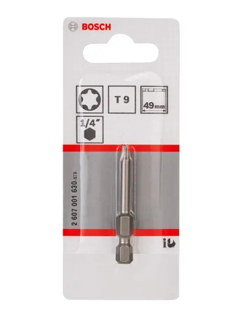 Bosch Zubehör - Bit T9, Länge 49 mm 2607001630