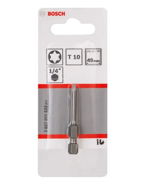 Bosch Zubehör - Bit T10, Länge 49 mm 2607001632
