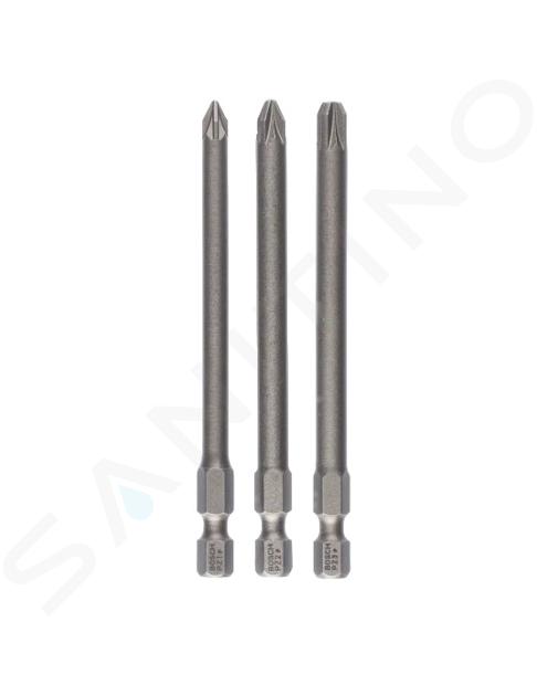 Bosch Příslušenství - 3dílná sada produloužených bitů PZ, délka 89 mm 2607001761