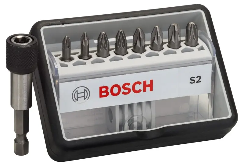 Levně Bosch Příslušenství - 9dílná sada bitů PZ, délka 25 mm 2607002561