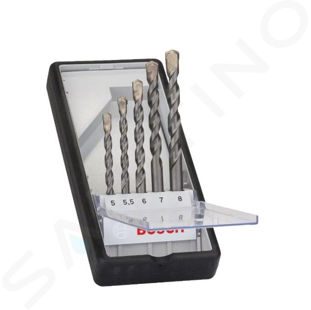 Bosch Accesorios - Juego de 5 brocas para hormigón 2607010526