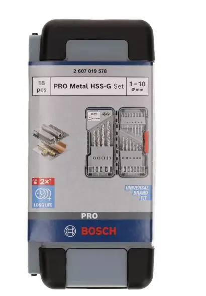 Levně Bosch Příslušenství - 18dílná sada vrtáků do kovu 2607019578