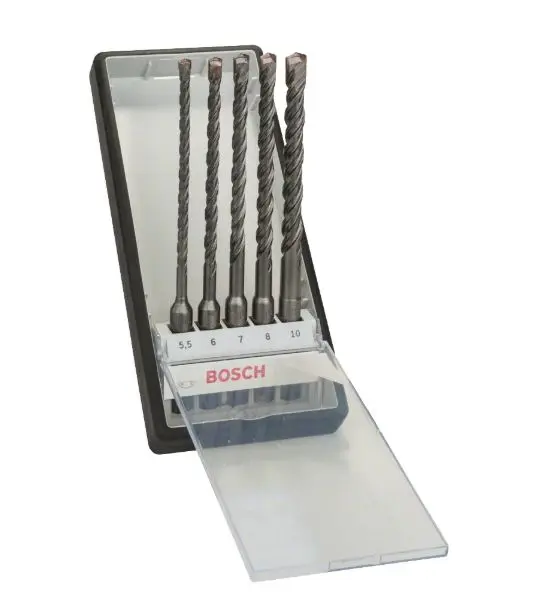 Bosch Accesorios - Juego de brocas SDS Plus-5 de 5 piezas 2607019929