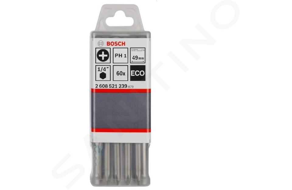 Bosch Príslušenstvo - Súprava predĺžených bitov PH2, dĺžka 49 mm, 60 ks 2608521240