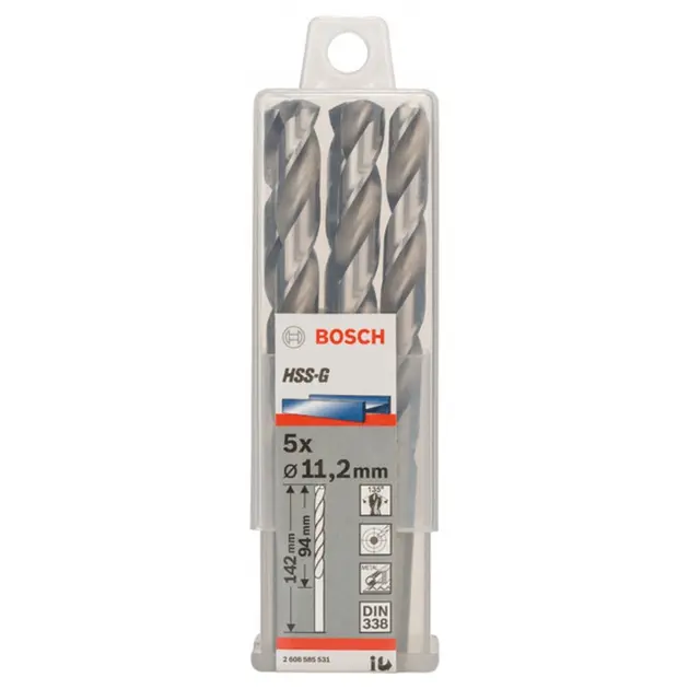 Levně Bosch Příslušenství - Sada vrtáků do kovu, 11,2x142 mm, 5 ks 2608585531