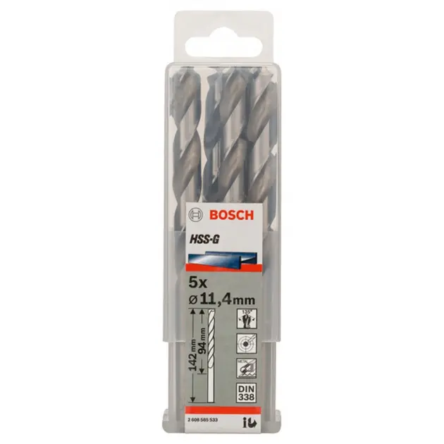 Levně Bosch Příslušenství - Sada vrtáků do kovu, 11,4x142 mm, 5 ks 2608585533