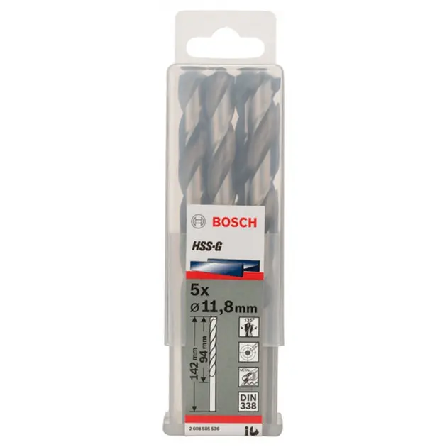 Levně Bosch Příslušenství - Sada vrtáků do kovu, 11,8x142 mm, 5 ks 2608585536