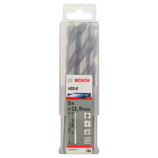 Levně Bosch Příslušenství - Sada vrtáků do kovu, 11,9x151 mm, 5 ks 2608585537
