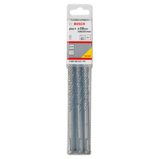 Levně Bosch - Sada vrtáků do zdiva SDS Plus-5, 10x215 mm, 10 ks 2608585627