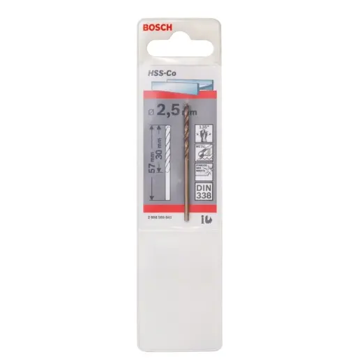 Levně Bosch Příslušenství - Vrták do kovu, 2,5x57 mm 2608585841