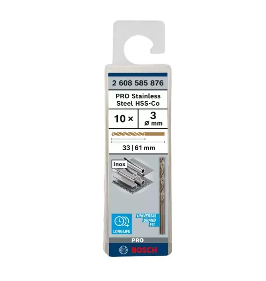 Levně Bosch Příslušenství - Sada vrtáků do kovu, 3x61 mm, 10 ks 2608585876