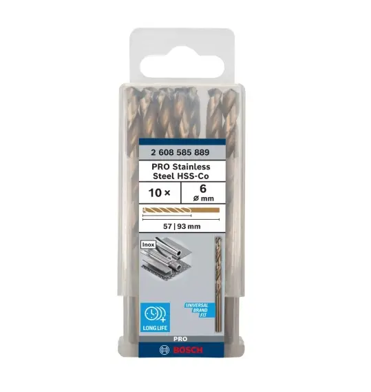 Levně Bosch Příslušenství - Sada vrtáků do kovu, 6x93 mm, 10 ks 2608585889