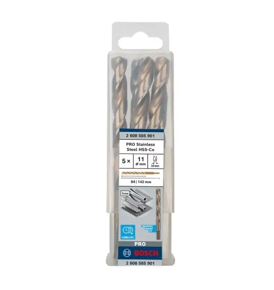 Levně Bosch Příslušenství - Sada vrtáků do kovu, 11x142 mm, 5 ks 2608585901