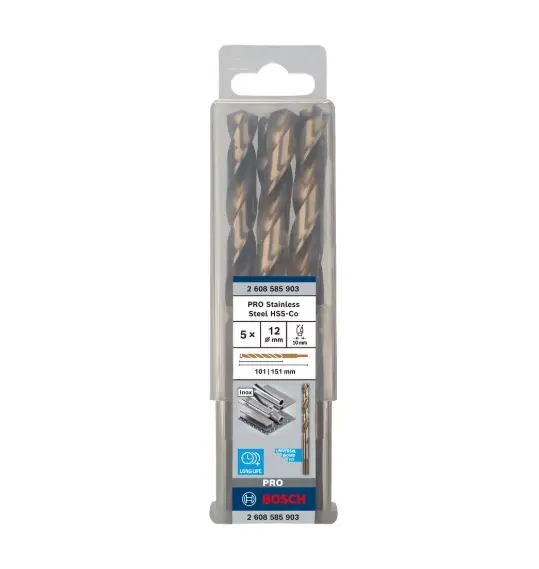 Levně Bosch Příslušenství - Sada vrtáků do kovu, 12x151 mm, 5 ks 2608585903
