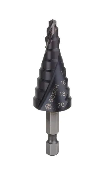Levně Bosch Příslušenství - Vrták stupňovitý, s povlakem AlTiN, průměr 4-20 mm 2608588070