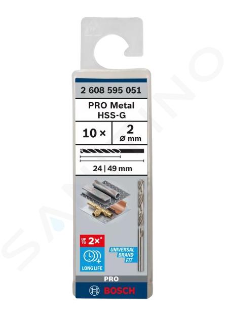 Bosch Zubehör - Metallbohrer-Set, 2x49 mm, 10-tlg. 2608595051