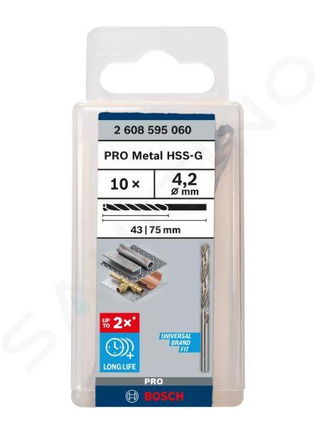 Bosch Zubehör - Metallbohrer-Set, 4,2x75 mm, 10-tlg. 2608595060