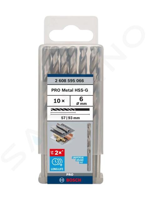 Bosch Zubehör - Metallbohrer-Set, 6x93 mm, 10-tlg. 2608595066