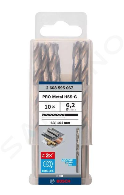 Bosch Zubehör - Metallbohrer-Set, 6,2x101 mm, 10-tlg. 2608595067