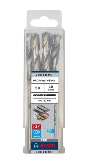 Levně Bosch Příslušenství - Sada vrtáků do kovu, 10x133 mm, 5 ks 2608595077