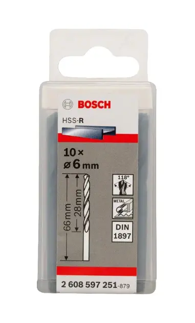 Levně Bosch Příslušenství - Sada vrtáků na karoserie, 6x66 mm, 10 ks 2608597251