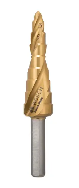 Levně Bosch Příslušenství - Vrták stupňovitý, s povlakem TiN, průměr 4-12 mm 2608597525