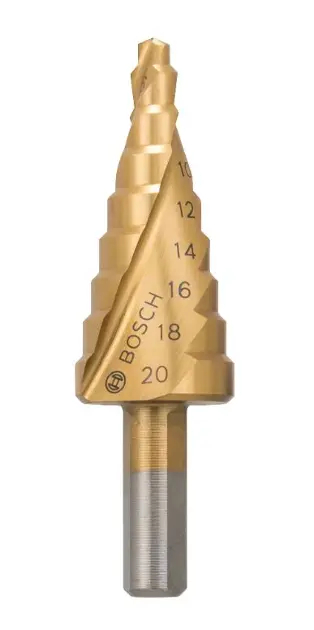 Levně Bosch Příslušenství - Vrták stupňovitý, s povlakem TiN, průměr 4-20 mm 2608597526