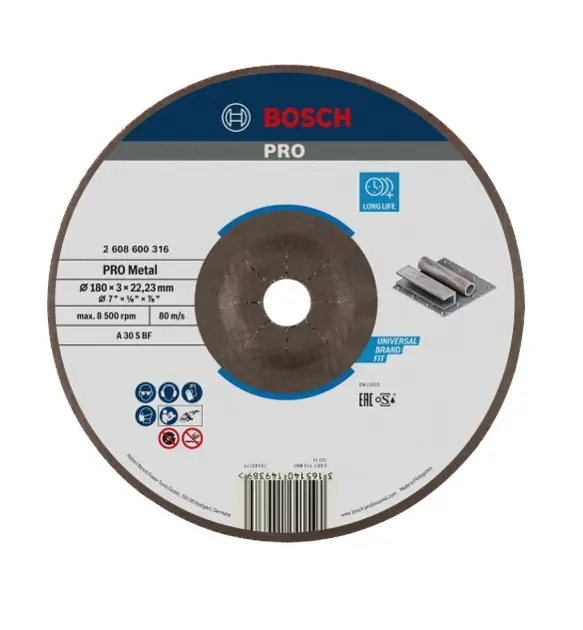 Levně Bosch Příslušenství - Řezný kotouč na kov 180x22,23 mm 2608600316