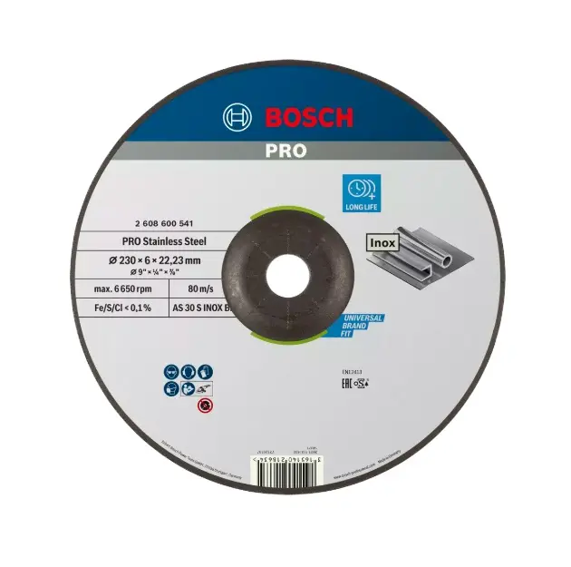 Levně Bosch Příslušenství - Brusný kotouč na nerezovou ocel 230x22,23 mm 2608600541