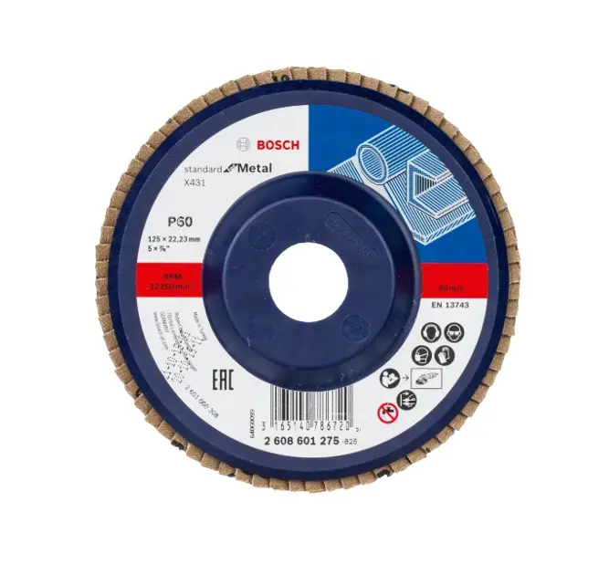 E-shop Bosch - Lamelový brúsny kotúč, P60, priemer 125 mm 2608601275