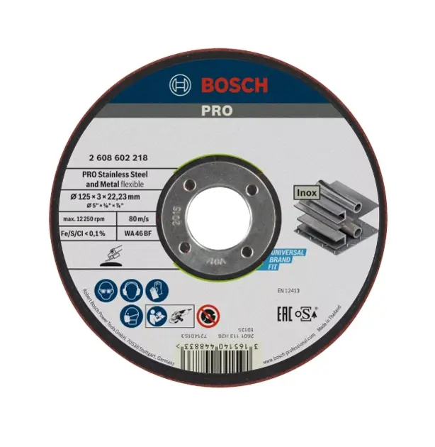 Levně Bosch Příslušenství - Brusný kotouč na nerezovou ocel 115x22,23 mm 2608602218