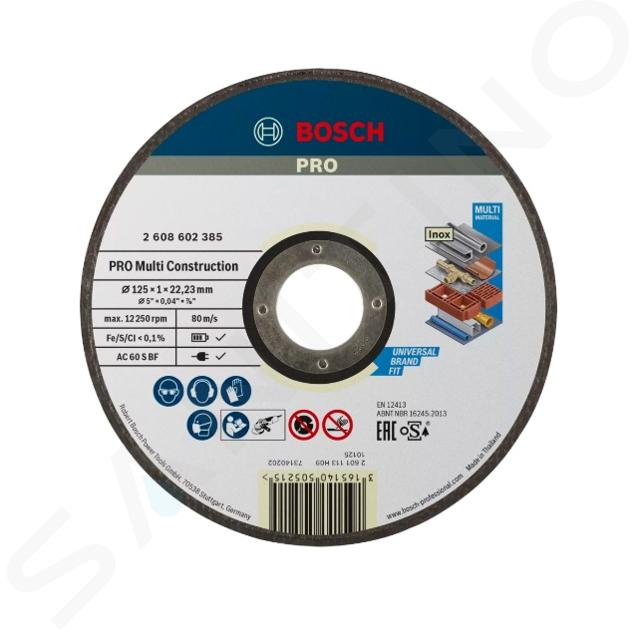 Bosch Príslušenstvo - Rezný kotúč na stavebné materiály 125x22,23 mm 2608602385