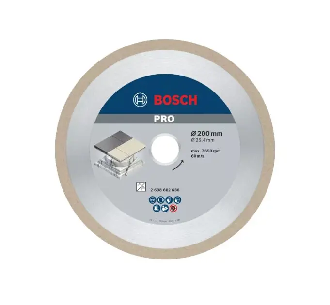 Levně Bosch Příslušenství - Diamantový řezný kotouč na dlaždice a obklady 200x25,4 mm 2608602636