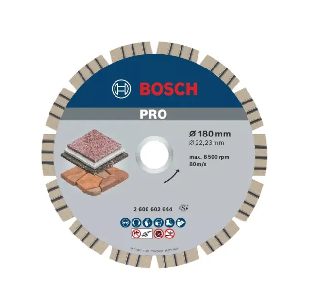 Levně Bosch Příslušenství - Diamantový řezný kotouč na kámen 180x22,23 mm 2608602644