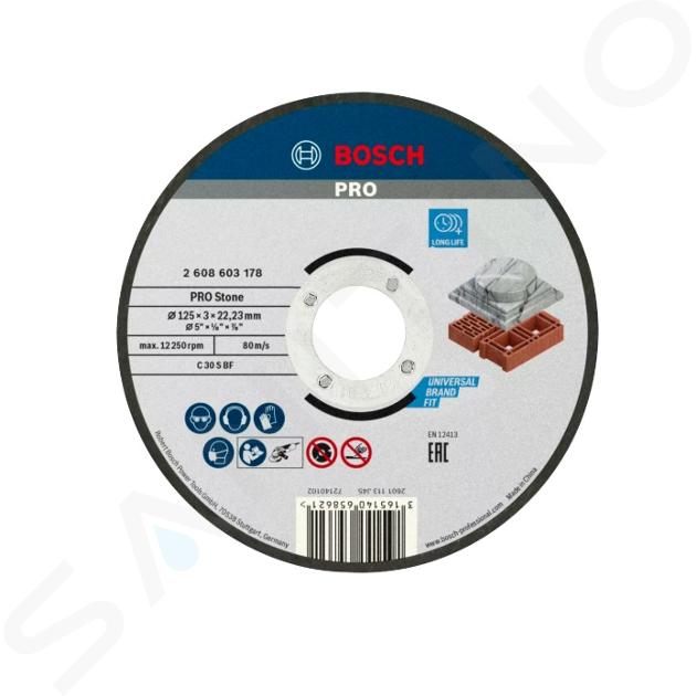 Bosch Príslušenstvo - Rezný kotúč na kameň 125x22,23 mm 2608603178