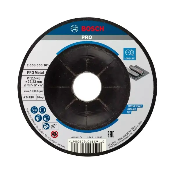 Levně Bosch - Brusný kotouč na kov 115x22,23 mm 2608603181