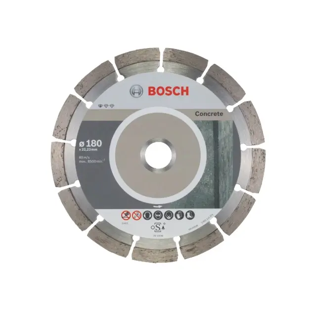 Levně Bosch Příslušenství - Sada diamantových řezných kotoučů na beton 180x22,23 mm, 10 ks 2608603242