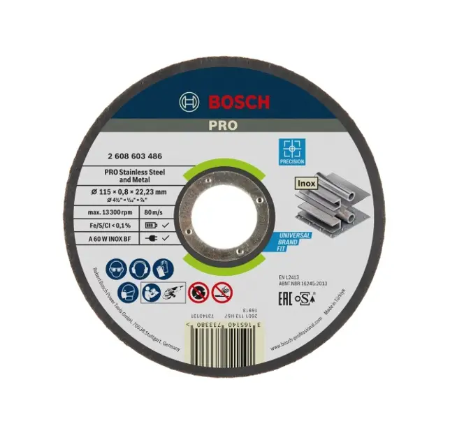 Levně Bosch Příslušenství - Řezný kotouč na nerezovou ocel 115x22,23 mm 2608603486
