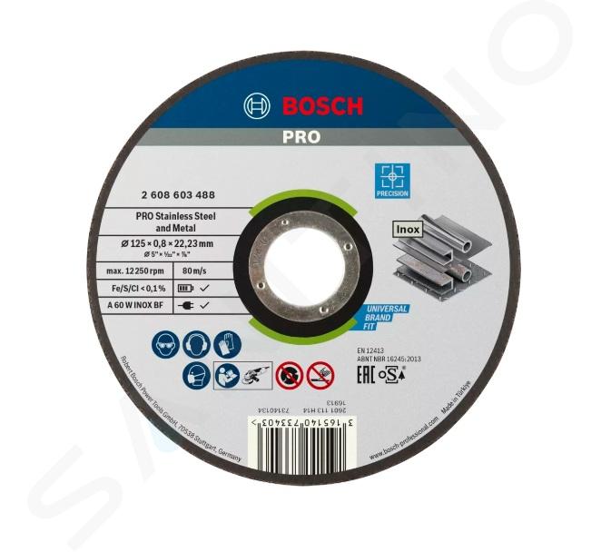 Bosch Príslušenstvo - Rezný kotúč na nehrdzavejúcu oceľ 125x22,23 mm 2608603488