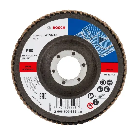 Levně Bosch - Lamelový brusný kotouč, P60, průměr 115 mm 2608603653