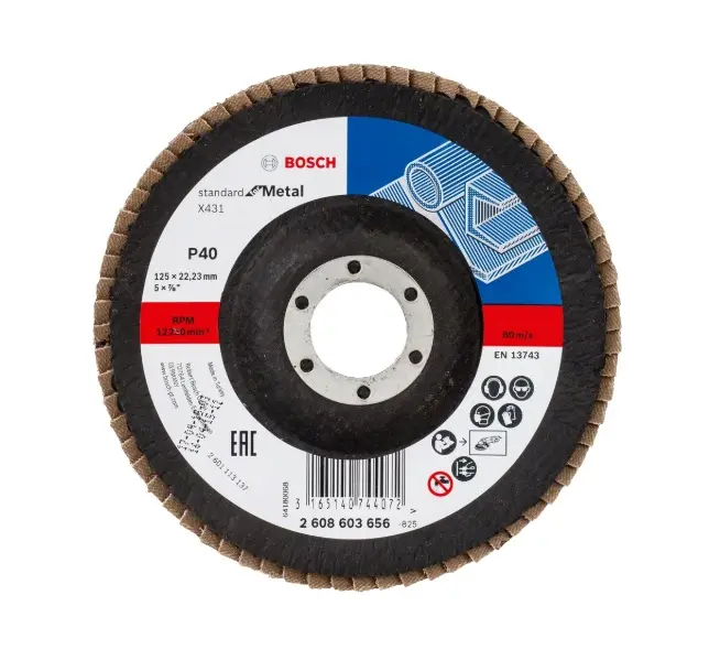 Levně Bosch Příslušenství - Lamelový brusný kotouč, P40, průměr 125 mm 2608603656