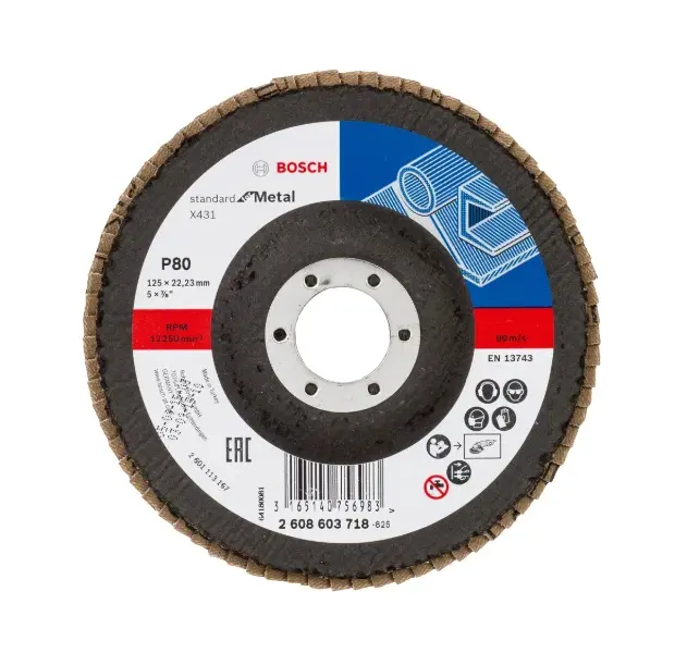 E-shop Bosch - Lamelový brúsny kotúč, P80, priemer 125 mm 2608603718