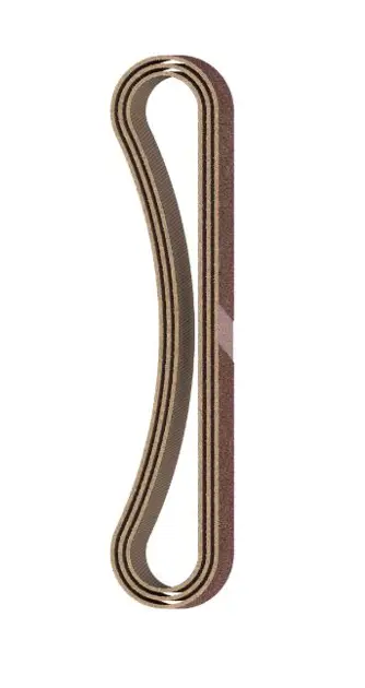 Levně Bosch Příslušenství - Brusný pás, P60, 13x457 mm, 3 ks 2608606204