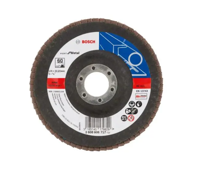 Levně Bosch Příslušenství - Lamelový brusný kotouč na ocel, P60, průměr 125 mm 2608606717