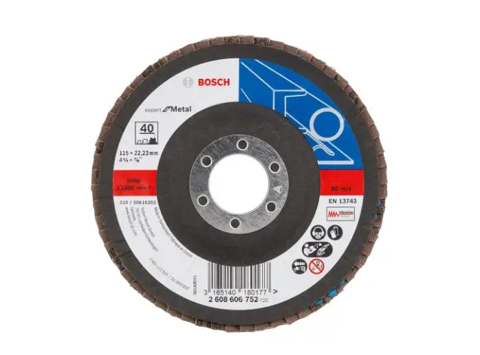 Levně Bosch Příslušenství - Lamelový brusný kotouč na ocel, P40, průměr 115 mm 2608606752