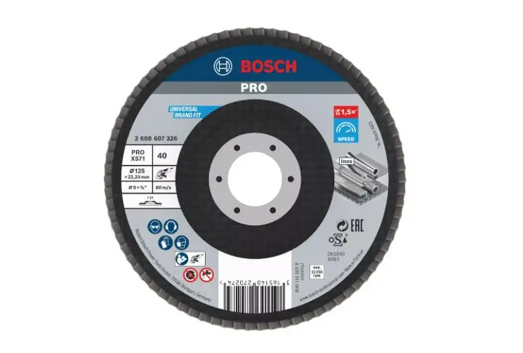 Levně Bosch Příslušenství - Lamelový brusný kotouč na ocel, P40, průměr 125 mm 2608607326
